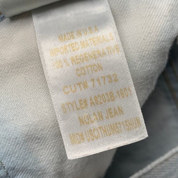 Agolde Women Nolan Jeans 30 Blue Denim High Waist Light Wash Wide Leg 26 - Picture 11 of 13